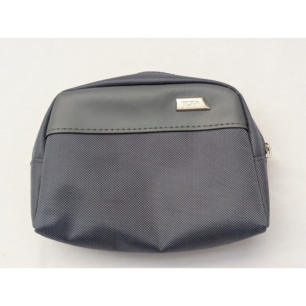 EMPTY Tumi for Delta One Toiletry Bag Gray Nylon Business Class Travel Pouch